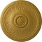 Ekena Millwork Bailey Ceiling Medallion (Fits Canopies up to 4"), Hand-Painted Pharaohs Gold, 18 1/8"OD x 3/4"P CM19BIPGS - alternate 1